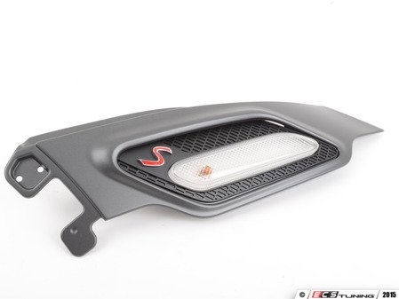 ES#2136585 - 51139804615 - Side Carrier Turn Signal Trim S Anthracite - Left - Mounts to the quarter panel location - Genuine MINI - MINI