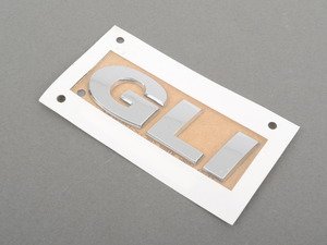 ES#2158364 - 1K5853675S739 - "GLI" Emblem - Chrome emblem for your GLI trunk lid - Genuine Volkswagen Audi - Volkswagen