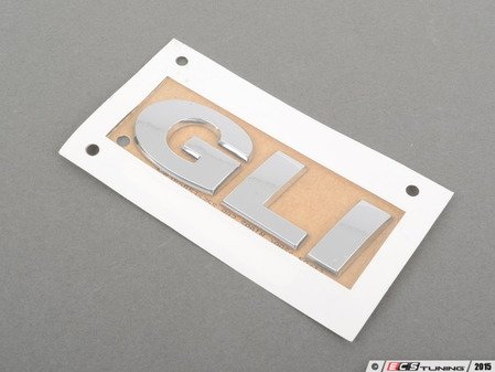ES#2158364 - 1K5853675S739 - "GLI" Emblem - Chrome emblem for your GLI trunk lid - Genuine Volkswagen Audi - Volkswagen