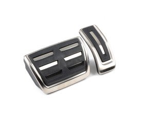 ES#2570116 - 4H0721891KT - Pedal Cap Set - Brushed Aluminum - Upgrade your interior styling - Genuine Volkswagen Audi - Audi