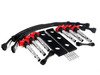 ES#2723130 - 002686ECSKT -  2.0T Coil Pack Conversion Kit - Anodized Black Plates with Red Coil Packs - Unload your ICM's and update your 2.7T ignition system! - ECS - Audi
