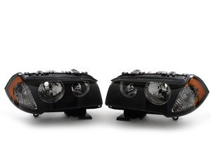 ES#2823050 - 63123418399KT - European Halogen Headlights Set - Amber Indicator - Headlights from across the pond for added style and functionality - TYC - BMW