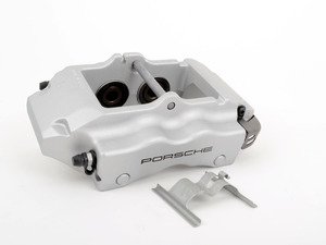 ES#1446218 - 95535242242 - Rear Brake Caliper - Silver Lacquered - Right side fitment - Genuine Porsche - Porsche