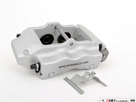ES#1446218 - 95535242242 - Rear Brake Caliper - Silver Lacquered - Right side fitment - Genuine Porsche - Porsche