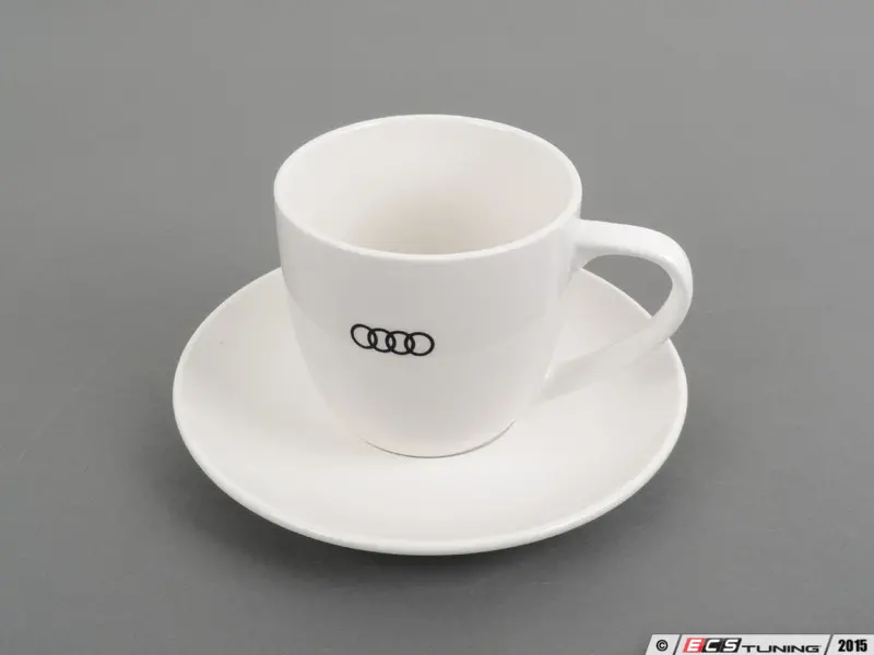 Genuine Volkswagen Audi - ACMAHD209WHT - Ceramic Mug And Saucer - 12oz -  (NO LONGER AVAILABLE)