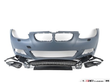 ES#1905426 - e92mtechft - M-Sport style Front Bumper conversion - New M-Sport style front bumper, primed and ready for paint - ECS - BMW