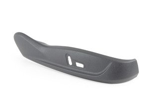 ES#3210450 - 8T0881326M4PK - Front Seat Trim Panel - Sabre (Black) - Right - Lower trim panel covers the seat adjustment controls - Genuine Volkswagen Audi - Audi