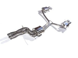 ES#2848044 - CTS-EXH-CB-0015 - Cat-Back Exhaust System - 2.5" stainless steel with quad 3" polished stainless tips - CTS - Audi