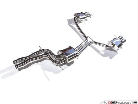 ES#2848044 - CTS-EXH-CB-0015 - Cat-Back Exhaust System - 2.5" stainless steel with quad 3" polished stainless tips - CTS - Audi