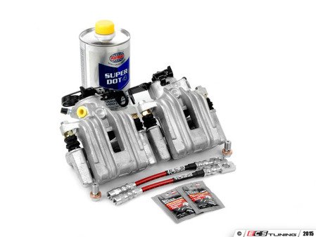 ES#5097 - ECS698423424 - Aluminum MK4 Rear Caliper Conversion Kit - Replace those heavy iron calipers and use modern lightweight aluminum ones from the MKIV - ECS - Volkswagen