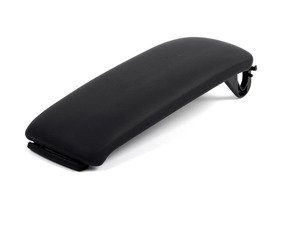 ES#368115 - 4B0864245AM86R - Center Armrest Lid - Silk Nappa Leather - Sabre (Black) - (NO LONGER AVAILABLE) - Replace the worn or broken center console lid - Genuine Volkswagen Audi - 