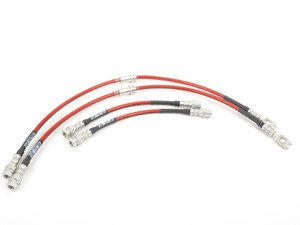 ES#2500893 - ECS4107841080KT - Front & Rear Exact-Fit Stainless Steel Brake Lines - Kit - Complete set of DOT-compliant lines for an improved pedal feel - ECS - Audi