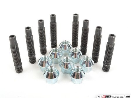 ES#2837127 - 001467ecs30KT9 - Wheel Stud Conversion Kit - Half set  - Make wheel changes faster and easier, enough to convert one axle - ECS - BMW