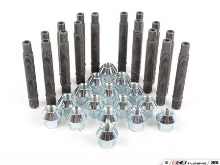 ES#2837114 - 001467ecs30KT5 - Wheel Stud Conversion Kit - full Set - Make wheel changes faster and easier, enough to convert both axles - ECS - BMW