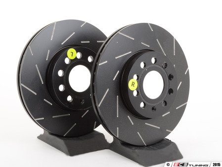 ES#522671 - USR1201 - Front USR Series Sport Slotted Rotors - Pair (288x25) - Upgrade to a Turbo slotted rotor for improved braking - EBC - Audi Volkswagen