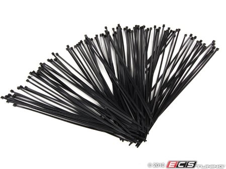 ES#5842 - TW14 100P - Plastic Wire Tie-100 Pack - 1 pack of 100 14" black wire tie/straps - AFT - Audi Volkswagen