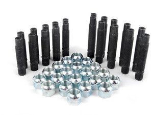 ES#2806943 - 001467ECS01KT4 - Ball Seat Stud Conversion Kit - Make wheel changes faster and easier - ECS - Audi Volkswagen