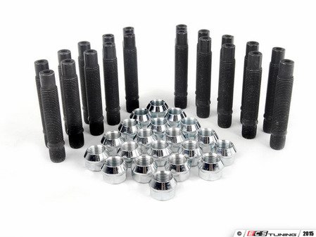ES#2804053 - 001467ECS01KT2 - Conical Seat Stud Conversion Kit - Make wheel changes faster and easier - ECS - Audi Volkswagen