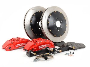 ES#2918984 - st83.164.6700.71 - front 6 piston Big Brake Kit (355x32) - Upgrade to 2 piece rotors (slotted), (6) piston calipers (red), & high performance pads - StopTech - 
