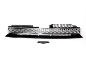 ES#2873001 - 21-9558caKT1 - Badgeless Grille - Black With Chrome Strips - (NO LONGER AVAILABLE) - Add a custom touch without major modifications - ECS - 