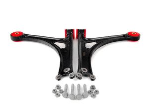 ES#2828905 - 004040ECS01KT - Performance Front Control Arm Kit - Level 2 - Featuring polyurethane bushings for increased feeling and response, includes hardware. Does not include ball joint. - Assembled By ECS - Audi Volkswagen