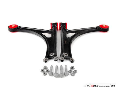 ES#2828905 - 004040ECS01KT - Performance Front Control Arm Kit - Level 2 - Featuring polyurethane bushings for increased feeling and response, includes hardware. Does not include ball joint. - Assembled By ECS - Audi Volkswagen