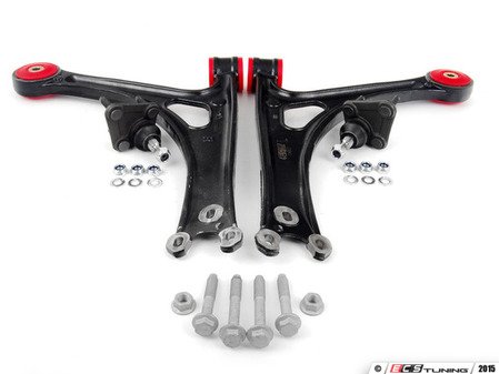 ES#2828906 - 004040ECS01KT1 - Performance Front Control Arm Kit - Level 3 - Featuring polyurethane bushings for increased feeling and response, includes hardware and ball joints. - Assembled By ECS - Audi Volkswagen