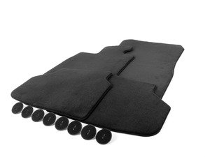 ES#2599346 - 51477337675 - F01 Floor Mat Set - Anthracite Velour - Complete set of four - Genuine BMW - BMW