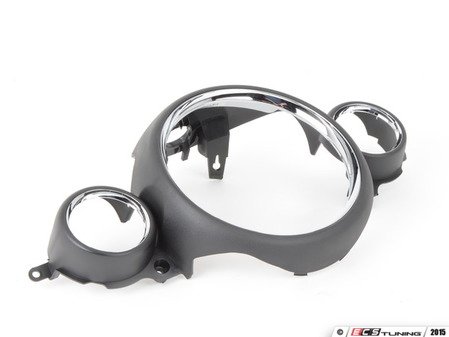 ES#116723 - 51452752794 - Center Dash Display Trim - Chrome version  - Mounts in the center of the dash with dual vents - Genuine MINI - MINI
