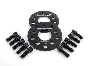 ES#2748187 - ECS10611KTWB1 - ECS Wheel Spacer & Bolt Kit - 7mm With Black Ball Seat Bolts - Includes everything you need to install spacers on two wheels - ECS - Audi Volkswagen