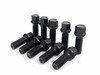 ES#2748187 - ECS10611KTWB1 - ECS Wheel Spacer & Bolt Kit - 7mm With Black Ball Seat Bolts - Includes everything you need to install spacers on two wheels - ECS - Audi Volkswagen