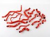 ES#2713515 - FMKCGOLR-RED - Silicone Coolant Hose Kit - Red - (NO LONGER AVAILABLE) - 17 piece cooling hose kit featuring Flourosilicone inner lining - Forge - 