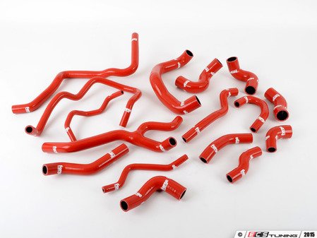 ES#2713515 - FMKCGOLR-RED - Silicone Coolant Hose Kit - Red - (NO LONGER AVAILABLE) - 17 piece cooling hose kit featuring Flourosilicone inner lining - Forge - 