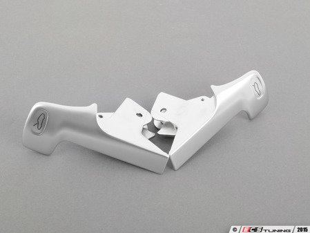ES#2749077 - 99655151107KT - Trunk And Engine Lid Release Lever Set - Silver - Manual release levers with updated design - Genuine Porsche - Porsche