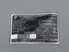 ES#184846 - 71212122365 - Emissions Label - Located under the hood - Genuine BMW - BMW