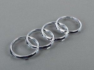 ES#2064104 - 8J0853605 - Audi Rings Grille Emblem - Chrome - Replace your missing or damaged rings - Genuine Volkswagen Audi - Audi