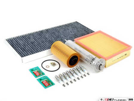 ES#2723156 - E53V8IN2d2KT - "Dry" Inspection II Service Kit - Includes spark plugs and all filters - add your preferred fluids for a complete service - Assembled By ECS - BMW