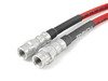 ES#4674790 - D8S8SSKT - Front & Rear Exact-Fit Stainless Steel Brake Lines - Kit - Complete set of DOT-compliant lines for an improved pedal feel - ECS - Audi