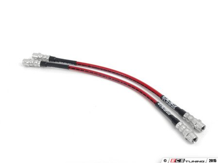 ES#250250 - ecs41047kt - Front Exact-Fit Stainless Steel Brake Lines - Front set of DOT-compliant lines for an improved pedal feel - ECS - Audi