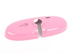 ES#2601895 - 51162311249 - Pink Cover Rearview Mirror - Part of the Ray Line neon color series: manual dip - Genuine MINI - MINI