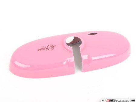 ES#2601895 - 51162311249 - Pink Cover Rearview Mirror - Part of the Ray Line neon color series: manual dip - Genuine MINI - MINI