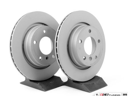 ES#2569684 - 2114230912SET2 - Rear Brake Rotors - Pair - Vented rotors, not for use on vehicles with solid rear brake rotors - Zimmermann - Mercedes Benz