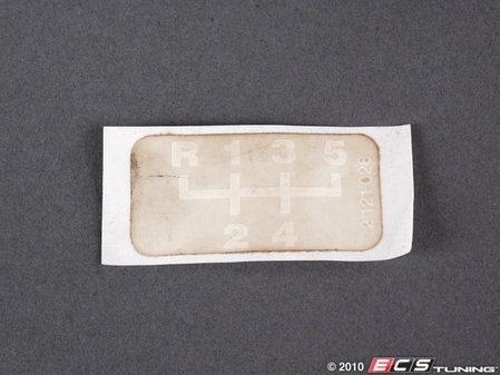 ES#79107 - 51142121028 - 5 SP SHIFT DECAL - (NO LONGER AVAILABLE) - Genuine BMW - 