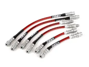 Front & Rear Exact-Fit Stainless Steel Brake Lines - Kit