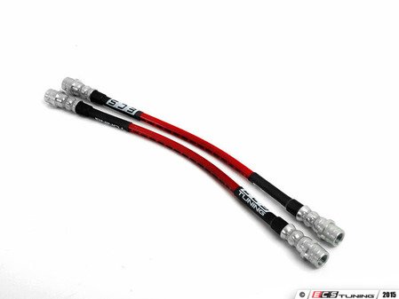 ES#758 - FFSS310MM KIT - Front Exact-Fit Stainless Steel Brake Lines - Front set of DOT-compliant lines for an improved pedal feel - ECS - 