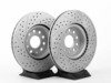 ES#2848991 - 1k0615301ADFRKT - Front Brake service kit (312x25) - (NO LONGER AVAILABLE) - Featuring ECS GEOMET drilled and slotted rotors and EBC RedStuff pads - Assembled By ECS - 