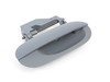 ES#90571 - 51218240416 - Primered Front/Rear Door Handle - Right - Complete outer handle assembly - Genuine BMW - BMW