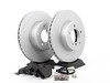 ES#2837071 - 34116864906KT1 - Front Brake Service Kit - Featuring ECS V5 coated rotors and ECS DD23 "Daily Driver" ceramic pads. - Assembled By ECS - BMW