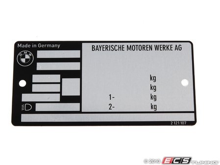 ES#79109 - 51142121107 - REFER TO PB 06 05 02 - Genuine BMW - BMW