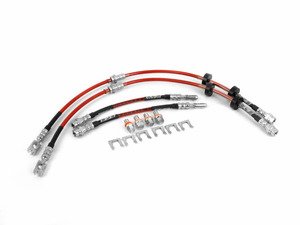 ES#2848046 - 008596ecs01aKT - Front & Rear Exact-Fit Stainless Steel Brake Lines - Kit - Complete set of DOT-compliant lines for an improved pedal feel - ECS - Volkswagen